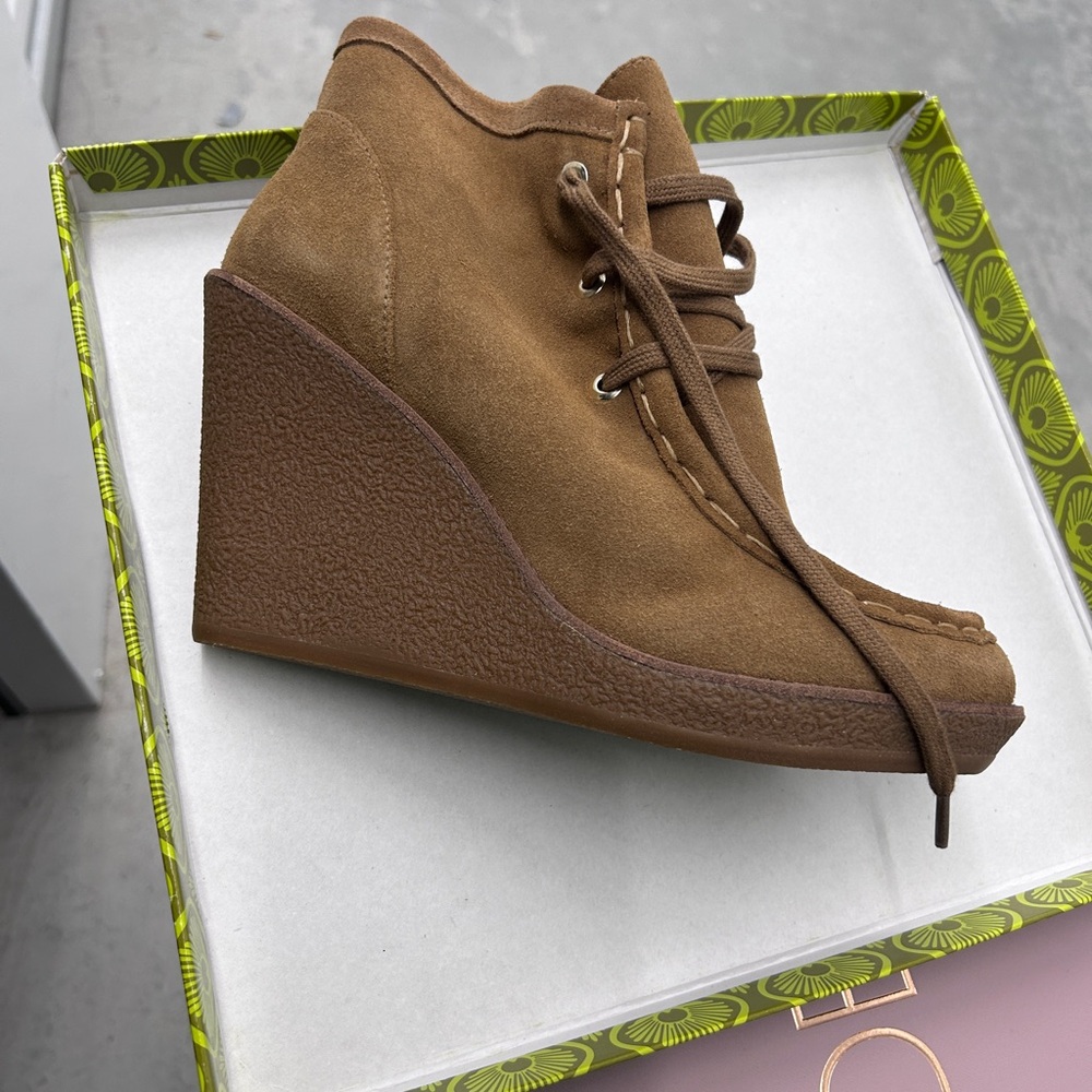Antonio Melani booties.  Genuine suede